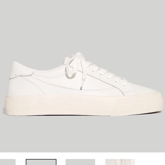 Madewell womens Sidewalk Low-Top Sneakers in white size 6 - Picture 2 of 11